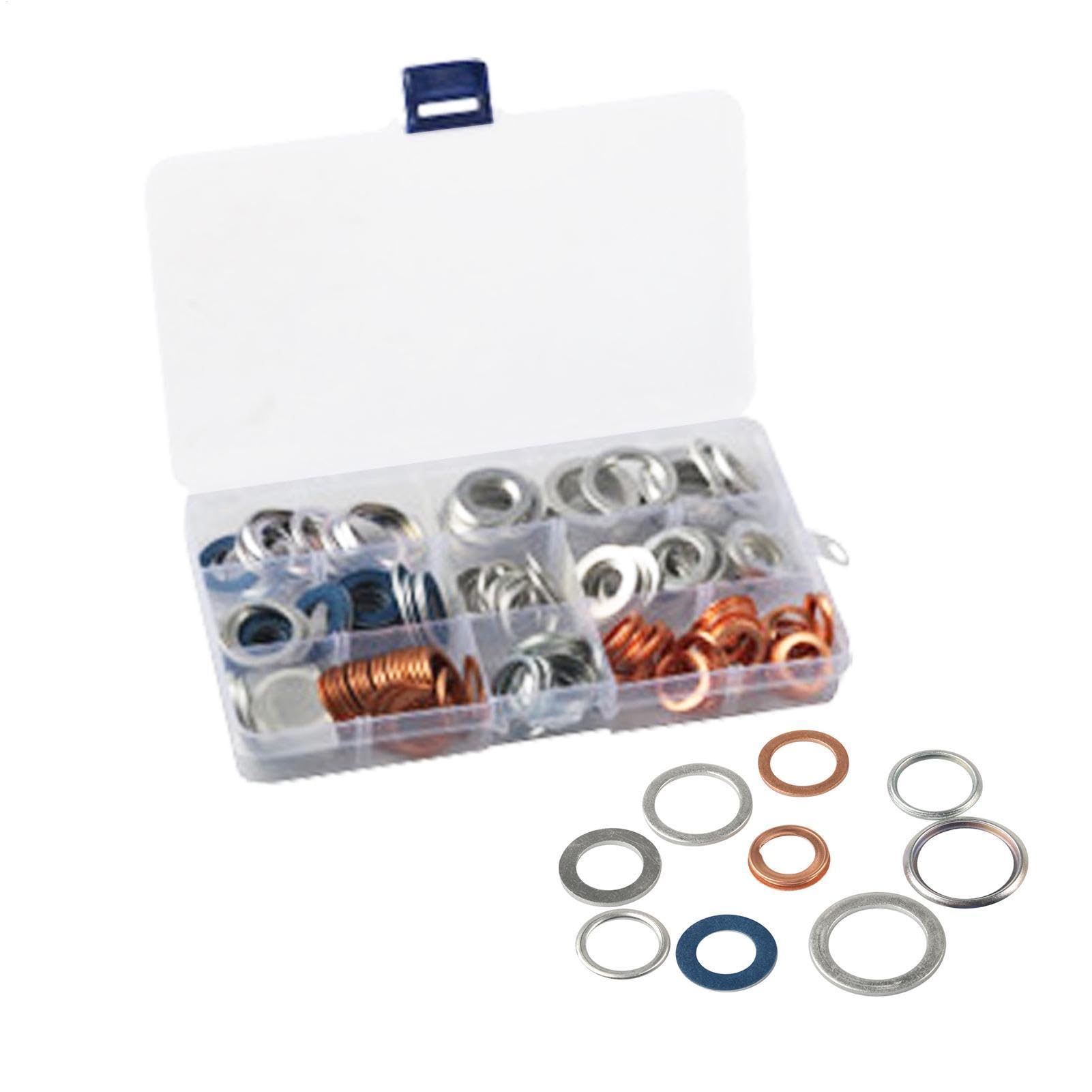 Kleines Unterlegscheiben-Set 140-Teiliges Robustes Set Mit Schrauben,