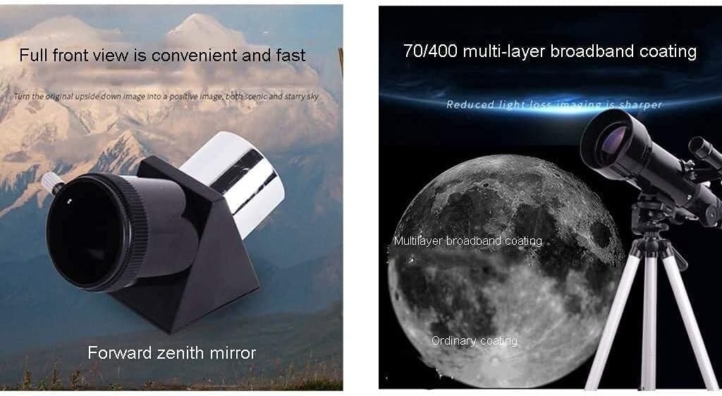 Refractor Telescope Telescopes Astronomy Beginners 70Mm S with Tripod Refractor Telescope with Carrying Bag Travel Astronomy Telescope Telescope