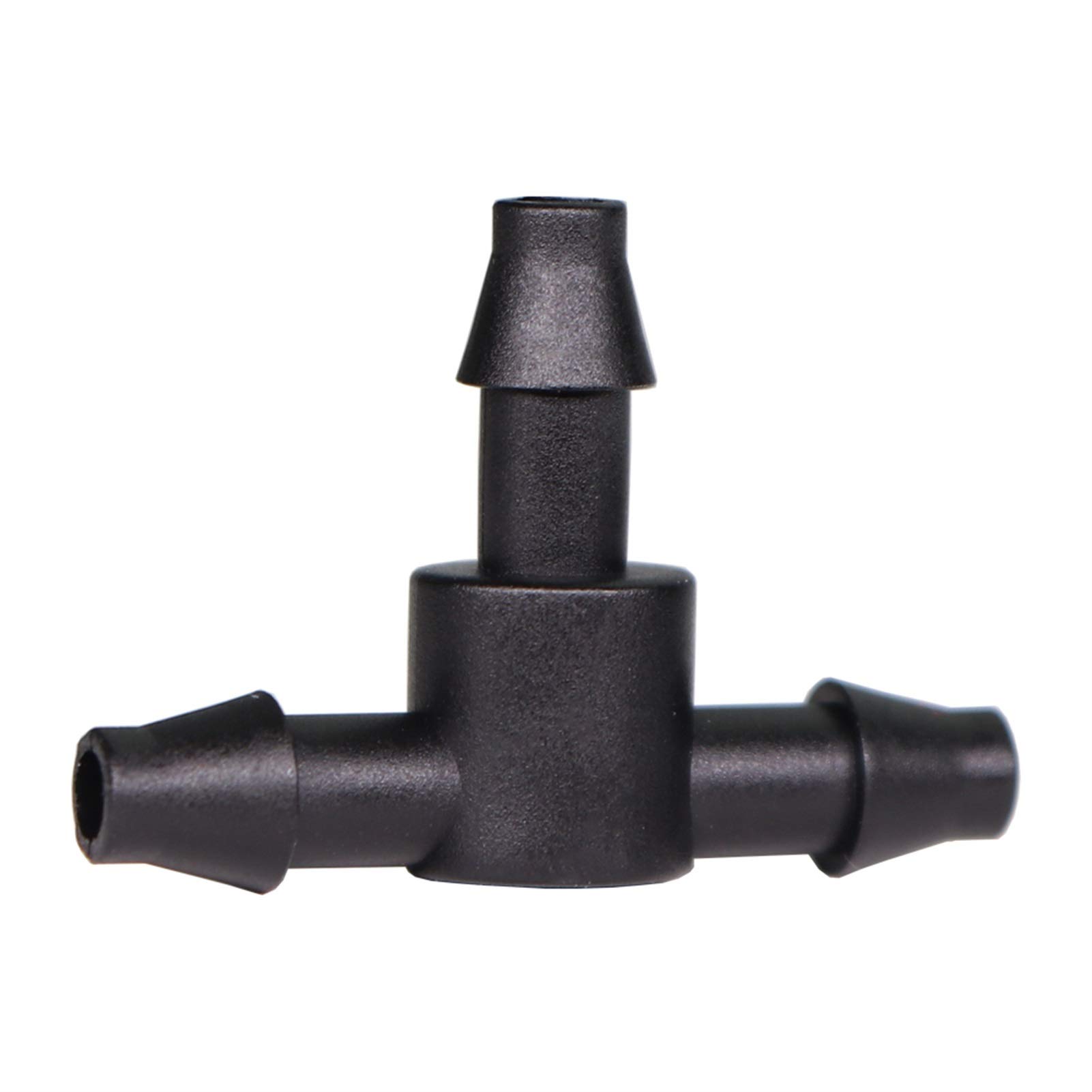 Gartenschlauchanschluss 1/4 "Schlauch Dripper Wasser T-Connector Kunststoff Barrett 4 / 7mm Rohrschlauch Gießkupplung Gelenkgarten Micro Tropf Bewässerungstool Für Gartenschlaucharmaturen
