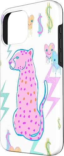 Vista 47 de iPhone 11 Pro Max Preppy Art Cheetah, Pink Cheetah, Preppy Art - Funda estética