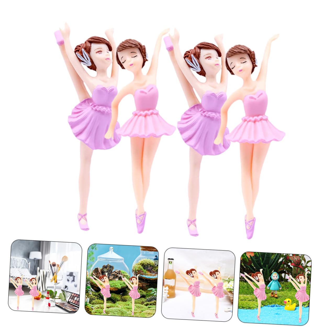20stücke Ballerina Cupcake Topper Teiliges Mit Miniatur-balletttänzerinnen Elegantem Und Süßem Tortendekoration Für Babypartys Hochzeiten Und Ballett-themenfeiern