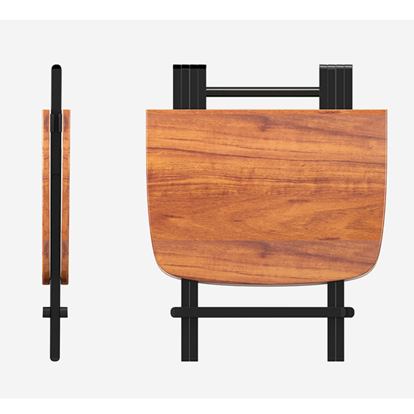 Tavolo Da Pranzo Pieghevole Con Ruote – Allungabile A Ribalta – Scrivania Mobile Per Cucina, Marrone