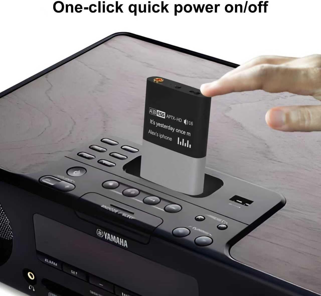Bluetooth Adapter Receiver for Bose iPod Sounddock and 30 pin Music Docking Station with OLED Display, 3.5mm AUX