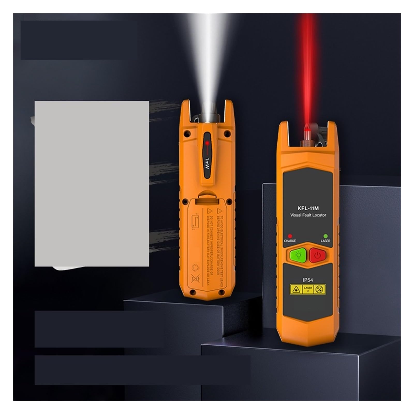 Testeur de fibre optique, Compteur De Puissance Optique KFL-11M, Mini Localisateur Visuel Défauts, La Distance Test Est 25km, Conception À Clip Arrière, LED pour tester les communications