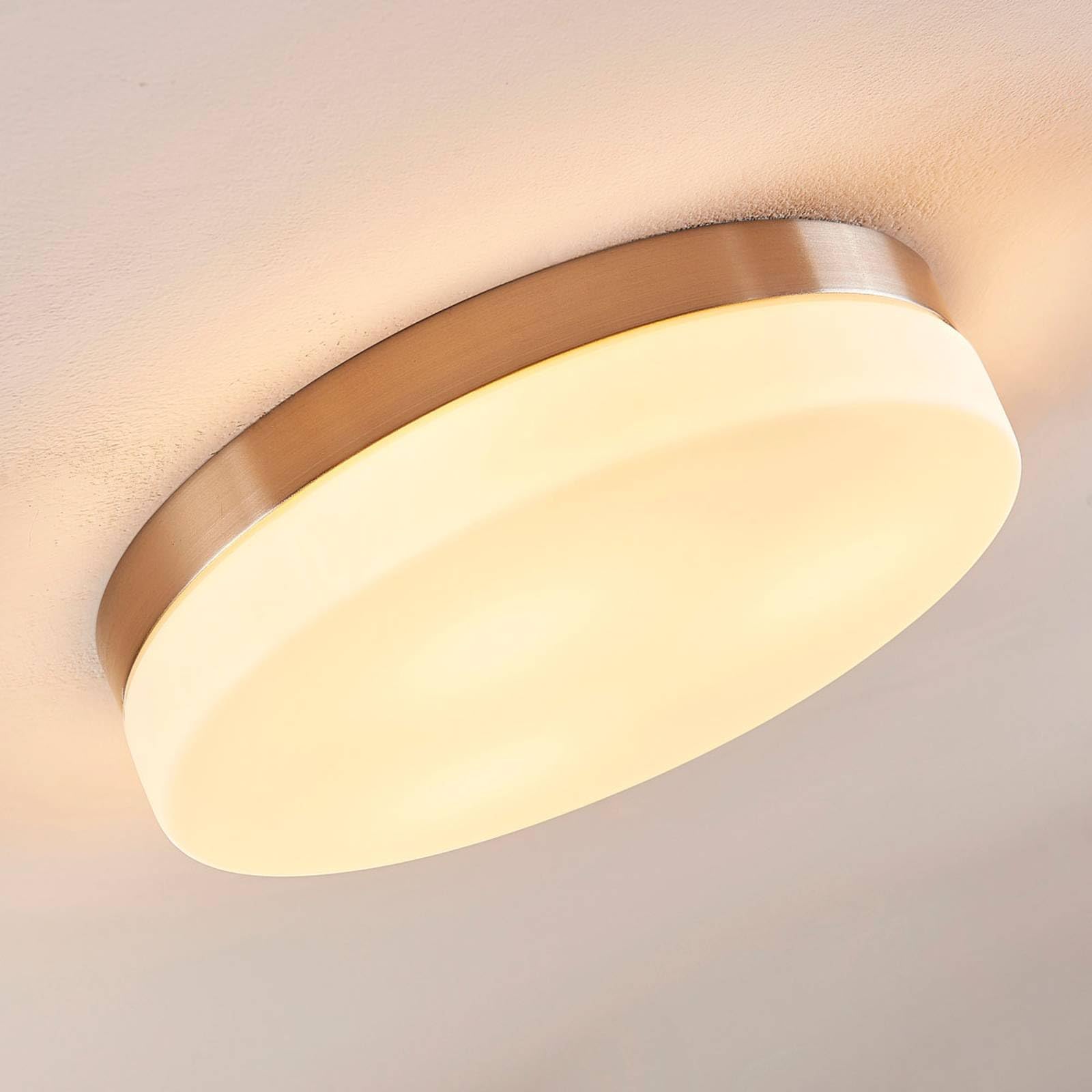 Lindby Deckenlampe Amilia (spritzwassergeschützt (Modern) aus Glas (3 flammig, E27) - Bad Deckenleuchte Lampe Badezimmerleuchte