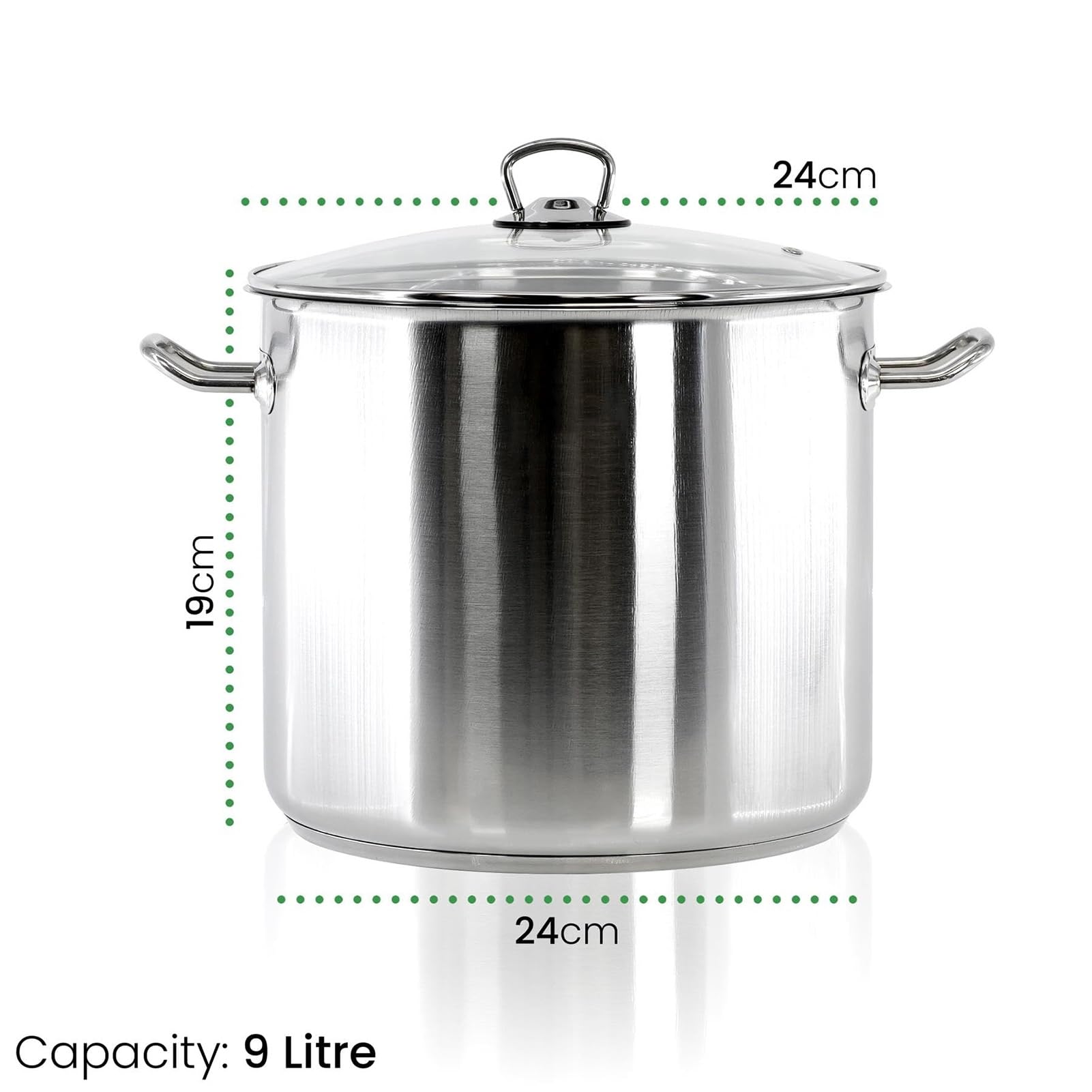 Amazon.com: Large Stock Pot With Lid - Stainless Steel Stock Pot