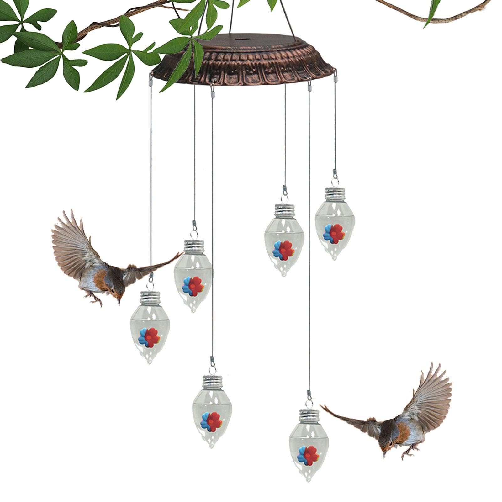 Carillon à vent pour oiseaux en métal peint décor de jardin élégant