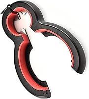 6-in-1 Silicone Jar Opener for Arthritis - Adjustable Grip Bottle Can Opener for Seniors Weak Hands