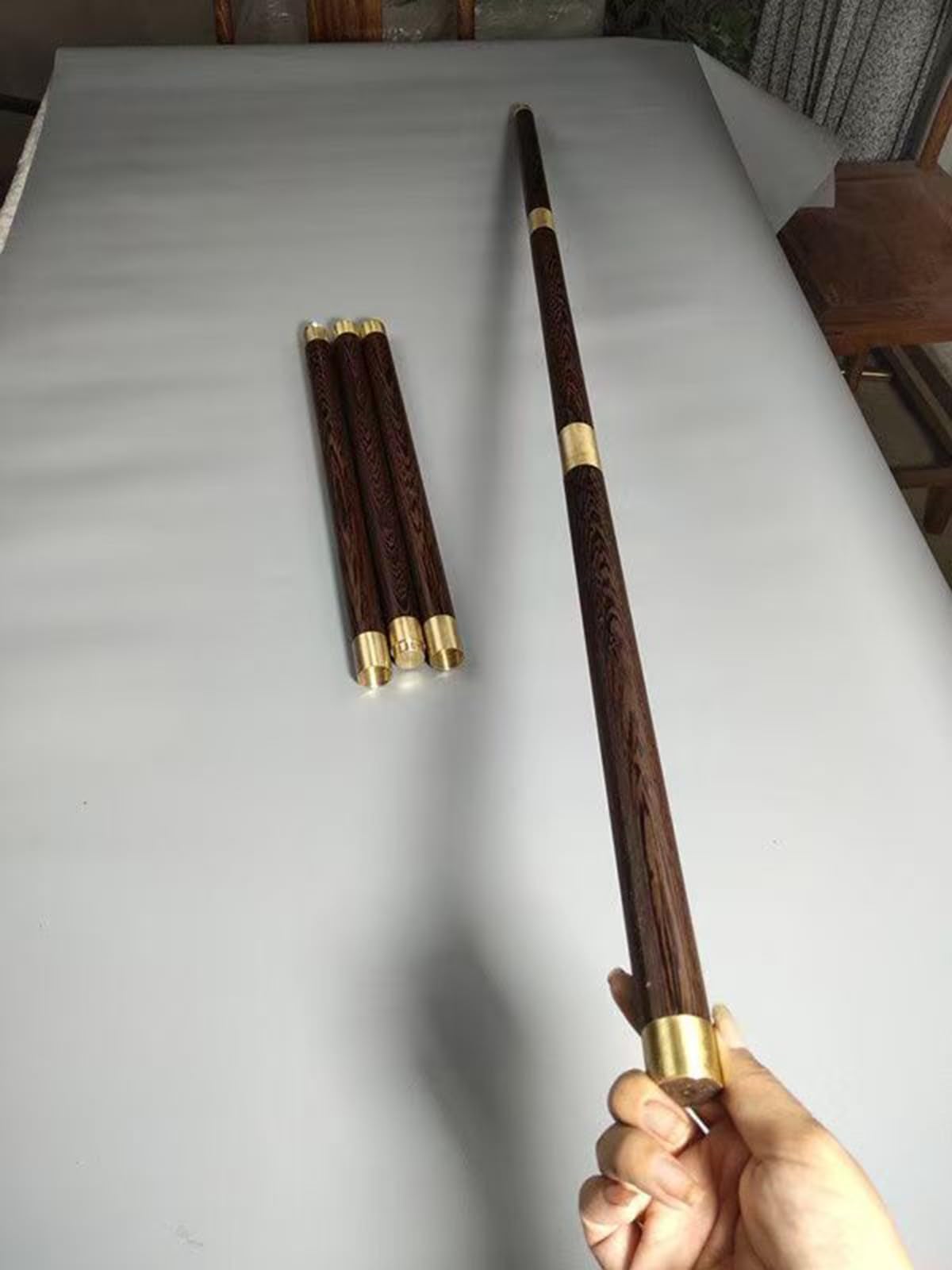 Bâton De Tai Chi Règle Bâton d'Arts Martiaux en Bois, Règle De Tai Chi en Bois Qigong Tai Chi Bang Traditionnel Chinois pour l'exercice