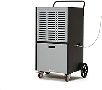 Vista 10 de Deshumidificador comercial de 105 pintas para sótanos y espacios industriales - Bomba integrada, manguera de drenaje, funcionamiento continuo