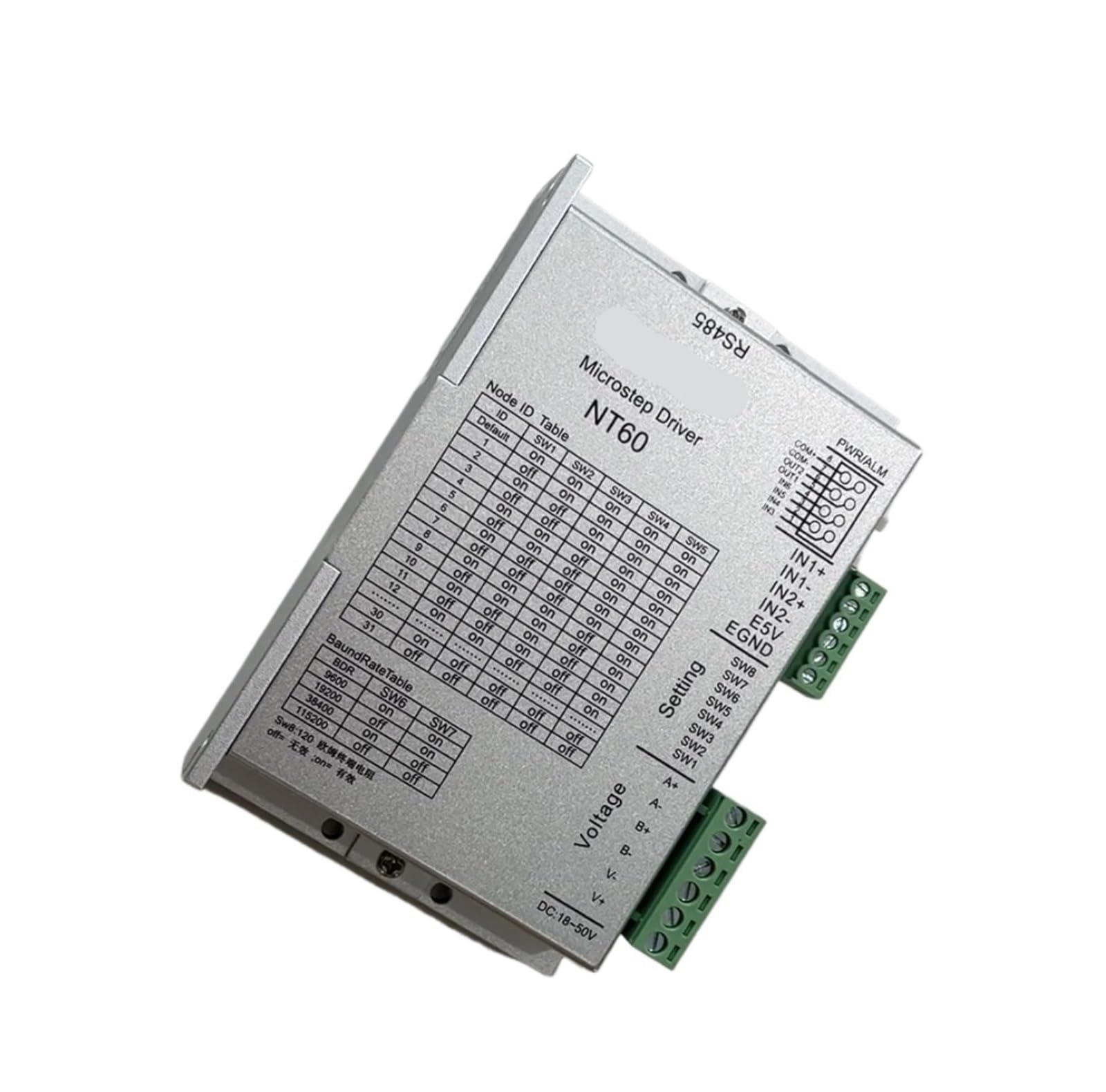 Moteur pas à pas 60mm boucle fermée NT60 servo pour commande RS485 et IO