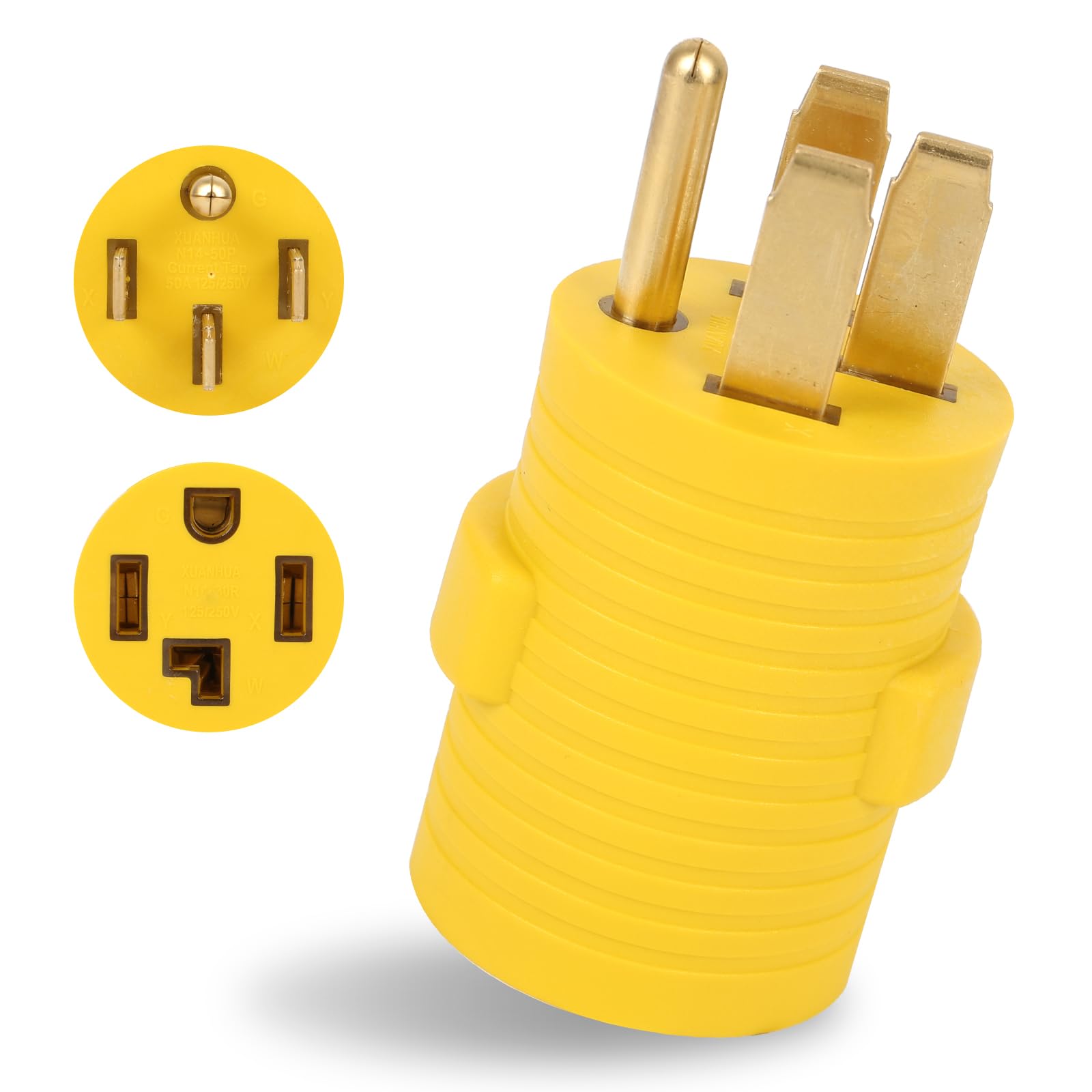 Snapklik.com : NEMA 14-50P To 14-30R Compact Adapter, 4 Prong 50 Amp ...