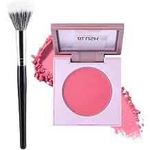 Matte Blush Palette,Rose Pink Face Powder Blush Palette for Cheeks,Blendable Long Lasting Blusher,Ultra Fine Smooth Cream Lightweight Matte velvet finish Women Contour & Highlight Makeup Blusher-03