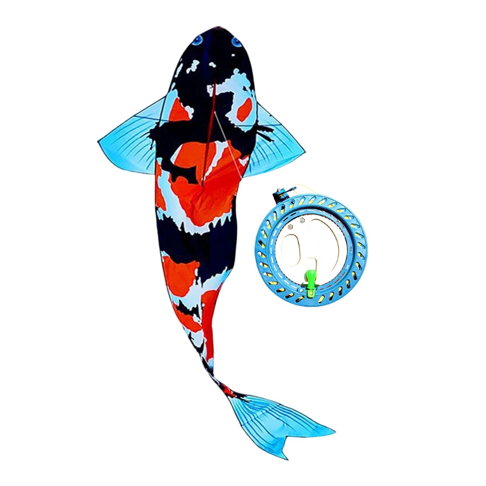 Ysyqkn Large Koi Fish Kite 3D for Kids And Adults for Backyard Sports Playground
