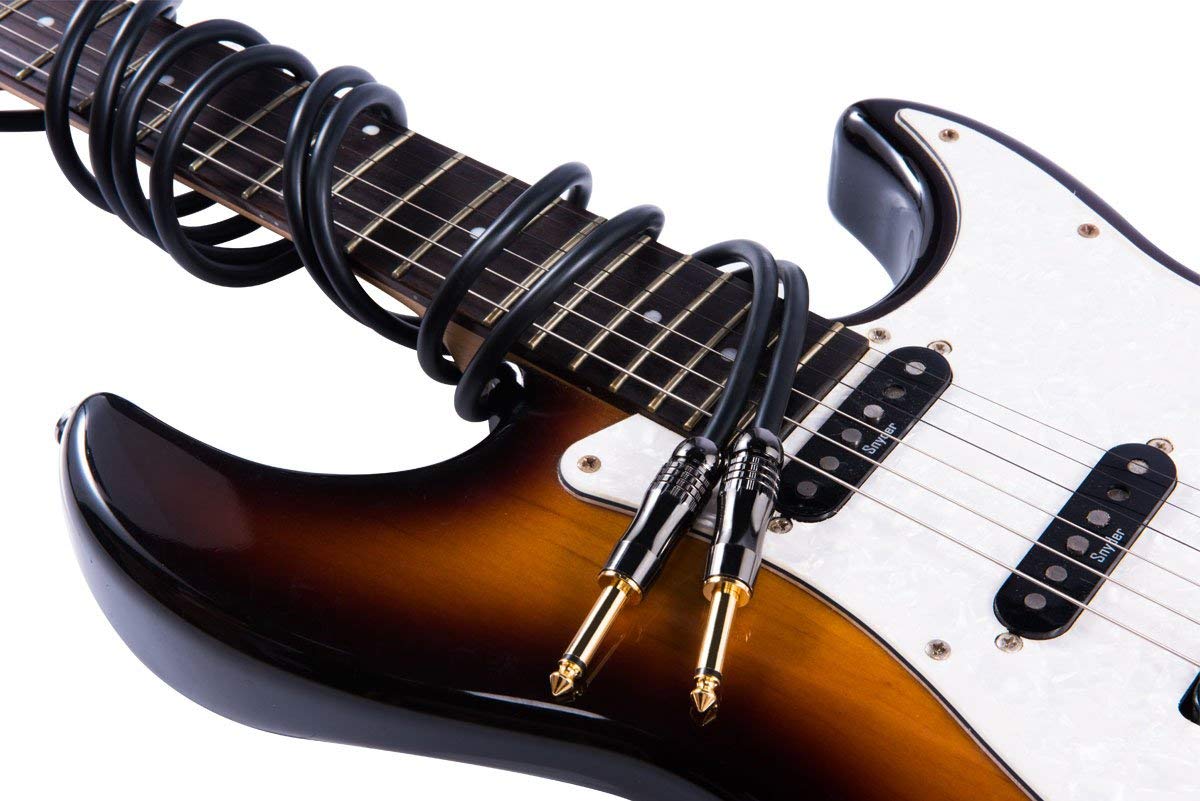 Cavo Per Chitarra Rayzm 5 Metri - Professionale Per Studio E Palco, Connettori Oro 24k, Schermatura Alta - Foto 3