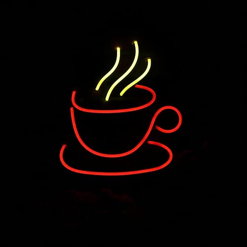 Miniatura 9 de AdvPro Señal de neón LED de silicona flexible de té o café - azul y amarillo - st16s33-fnu0410-by