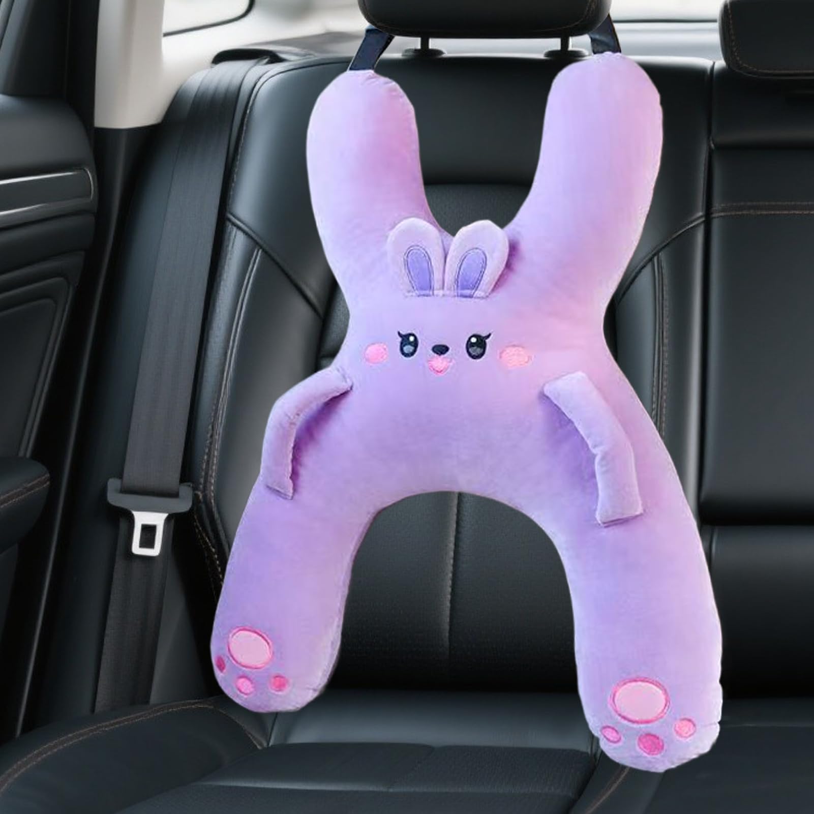 da viaggio per bambini – cervicale con forma imbottita H – da viaggio traspirante per auto o aereo | da viaggio per vacanze in famiglia e voli
