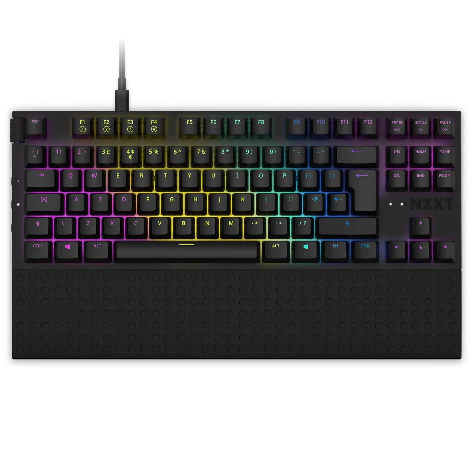 NZXT Function 2-2024 Full-Size Optical Gaming Keyboard | Illuminated RGB | 8K Polling Rate | Linear Optical Switches | Adjustable Actuation | Hot Swappable | Wrist Rest | Black UK (QWERTY) — view 41