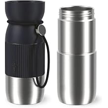 EMSA beYou Cup Mug 0.36L, 0.5L Body, Coffee Set, 100% Leak-Proof, black, N2195550