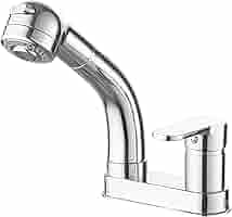 Amazon | Kroias 洗面台蛇口 洗面水栓 ツーホール式 シングル