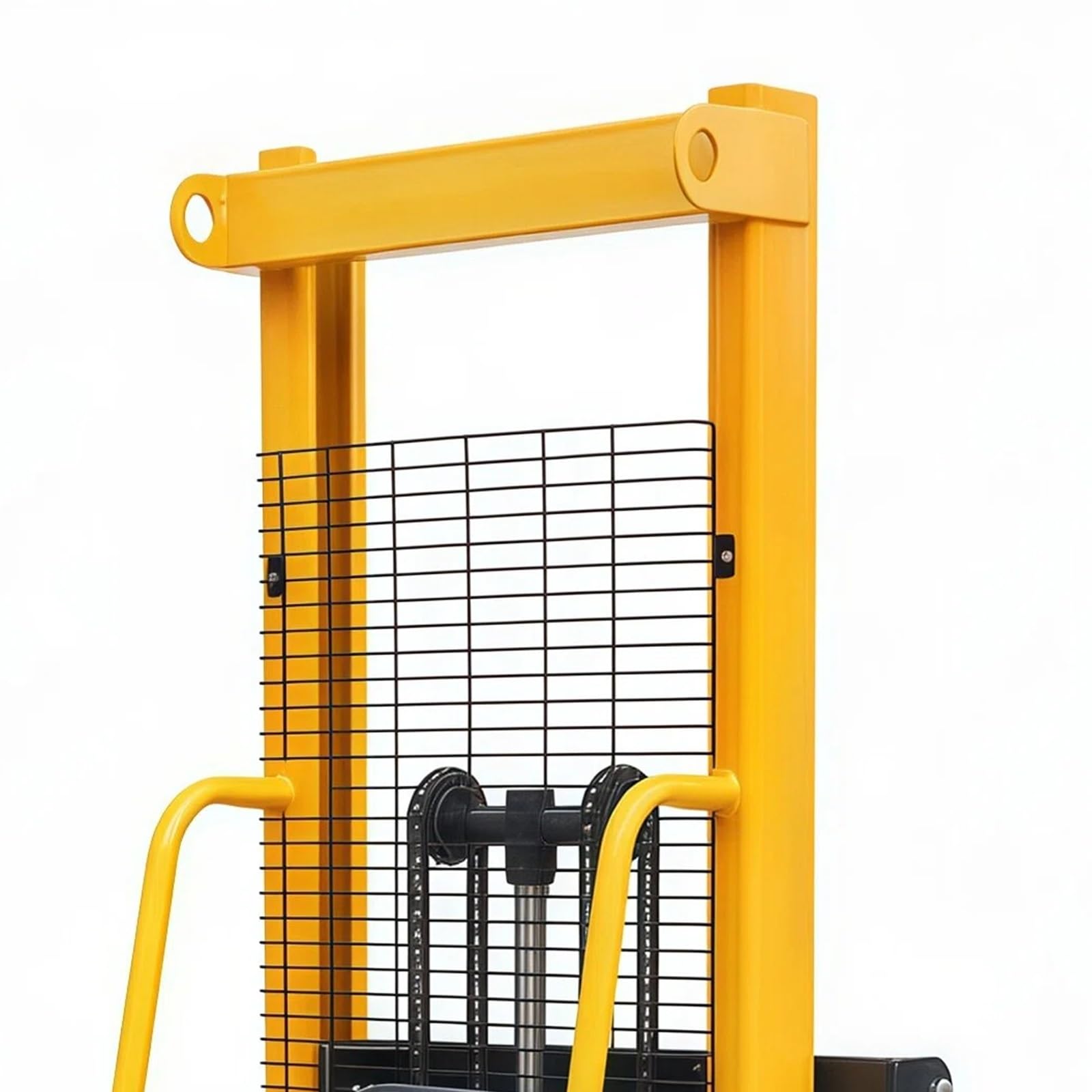 Transpalette Empileur hydraulique Manuel 1T, Fourche de 100cm, Largeur réglable avec Roues pivotantes for Le Stockage