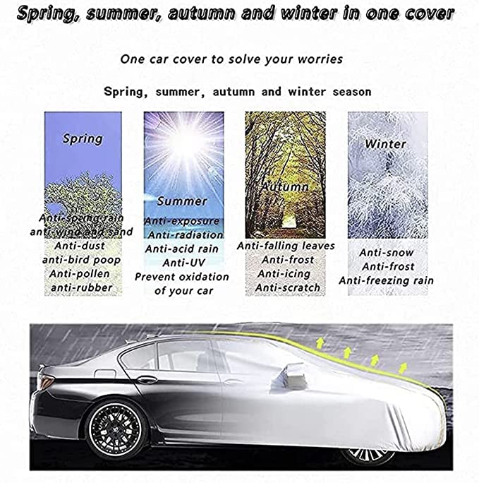 Car Cover Full Car Cover para Hyundai Ioniq 5 (2021-2022) | Impermeable A Prueba De Viento A Prueba De Polvo UV Lona De Coche Al Aire Libre