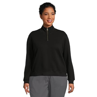 Mod o doc Long Sleeve Half zip Funnel Neck Sweatshirt Women