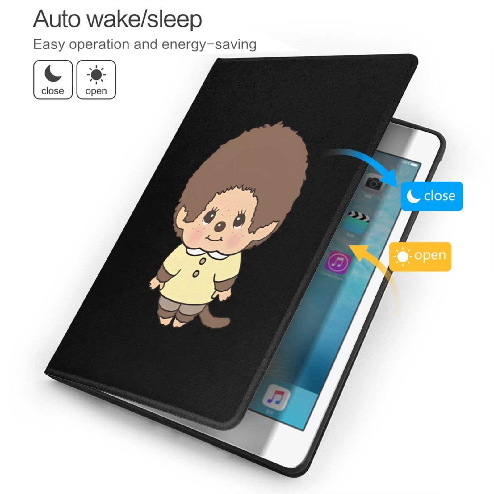 Amazon.co.jp: モンチッチ Ipad第7/8/9代 Ipad Air3ケース レザー 手帳