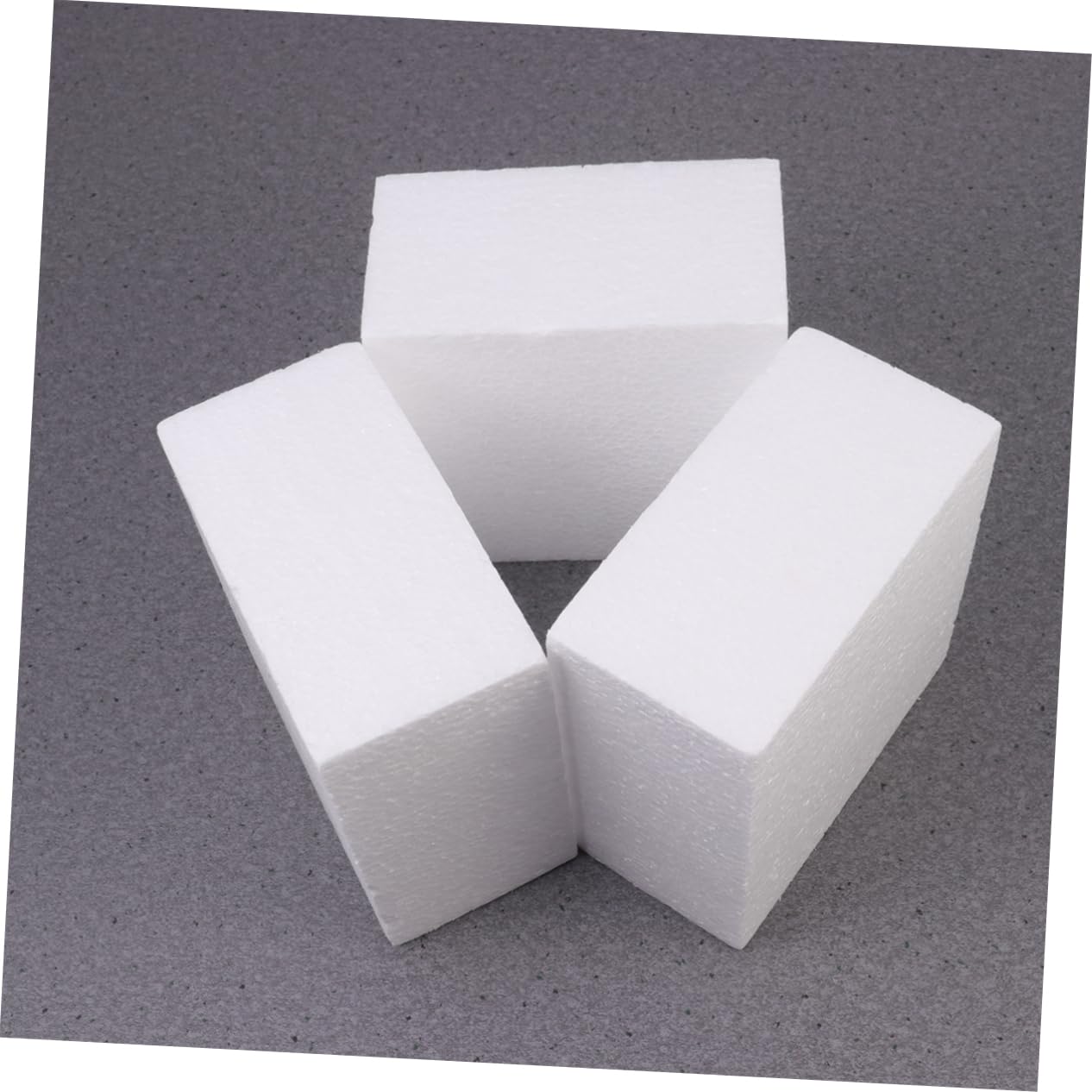 Veemoon 24pièces Moule Fondant Carré DIY Briques pour Création Gâteaux Surfaces Vierges Poncées Peintes Base Centre Table avec Piques Fleurs