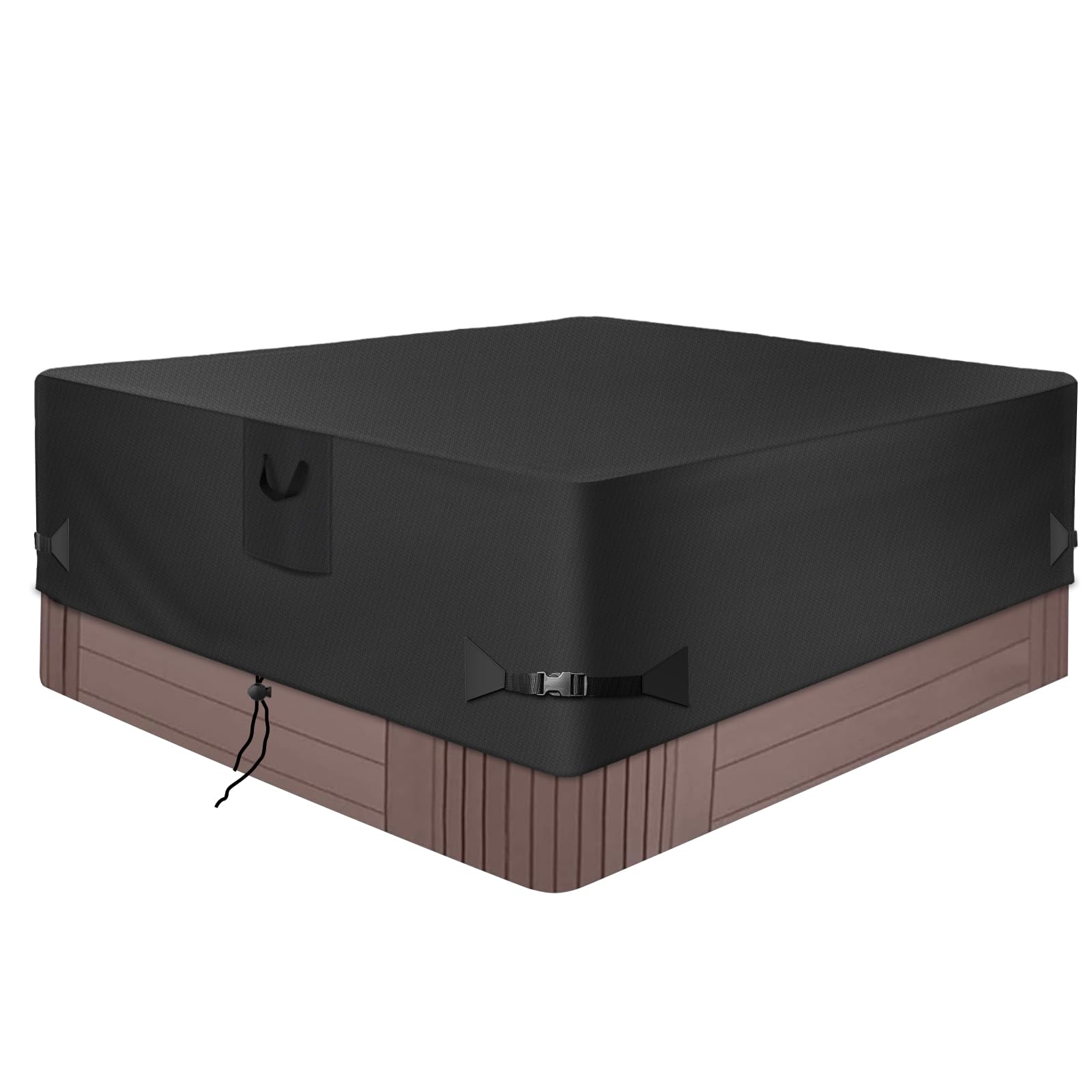 Hot Tub Cover Outdoor Waterproof Square SPA Covers Fit 85"L x 85"W x 20"H