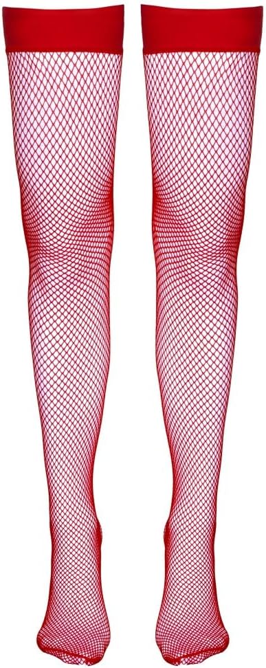 Sexy Lingerie Cottelli Collection Net Stay-Ups, Red, Medium, 68 Gram - sexy lingerie for women