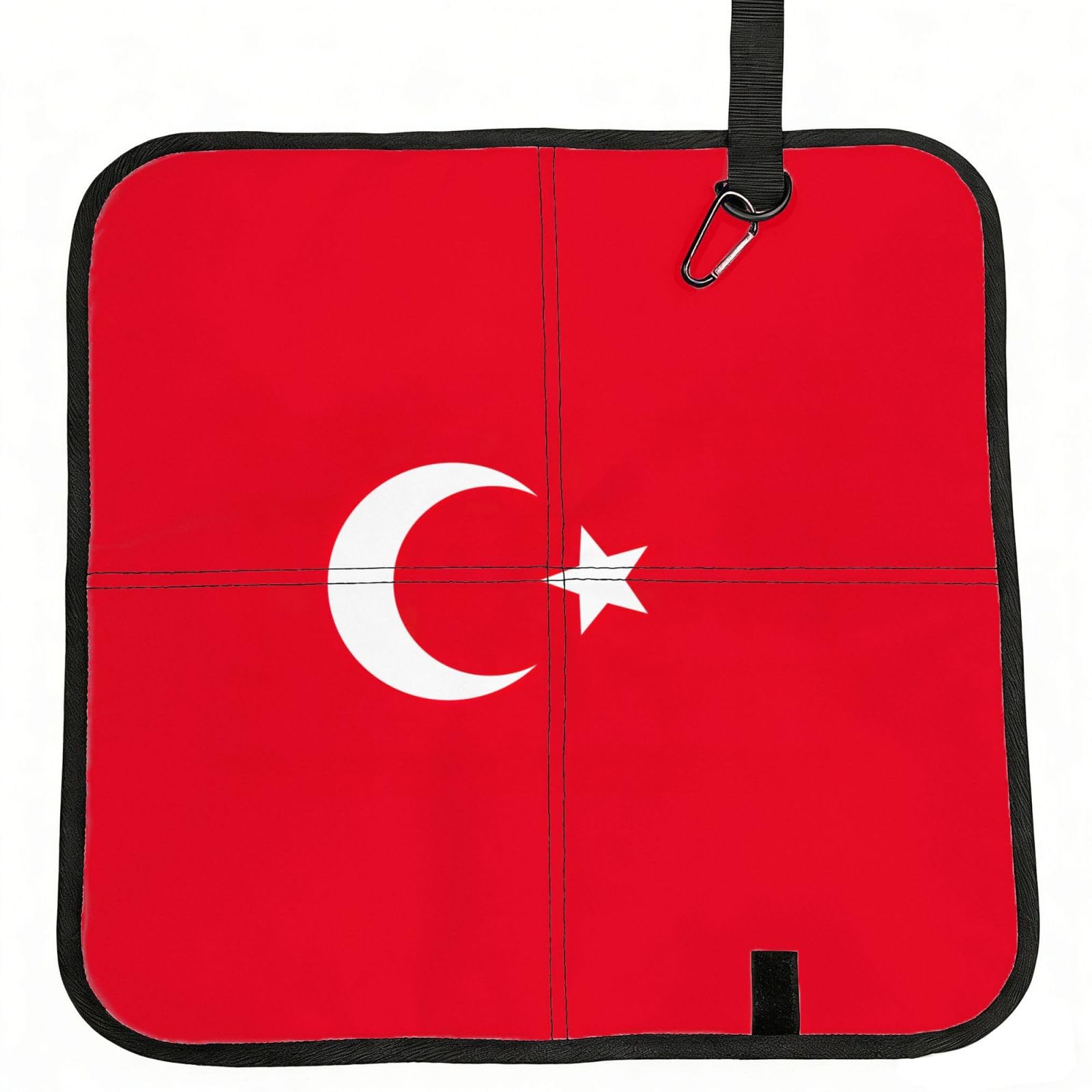PPHGUT Flag Of Turkey Print Foldable Seat Cushion Waterproof Portable Chair Pad Travel Outdoor Picnic Camping