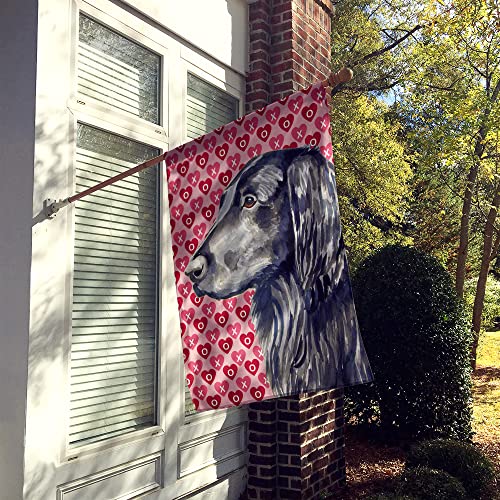 Drapeau Flat Coated Retriever grand format toile décoration extérieure maison - 3