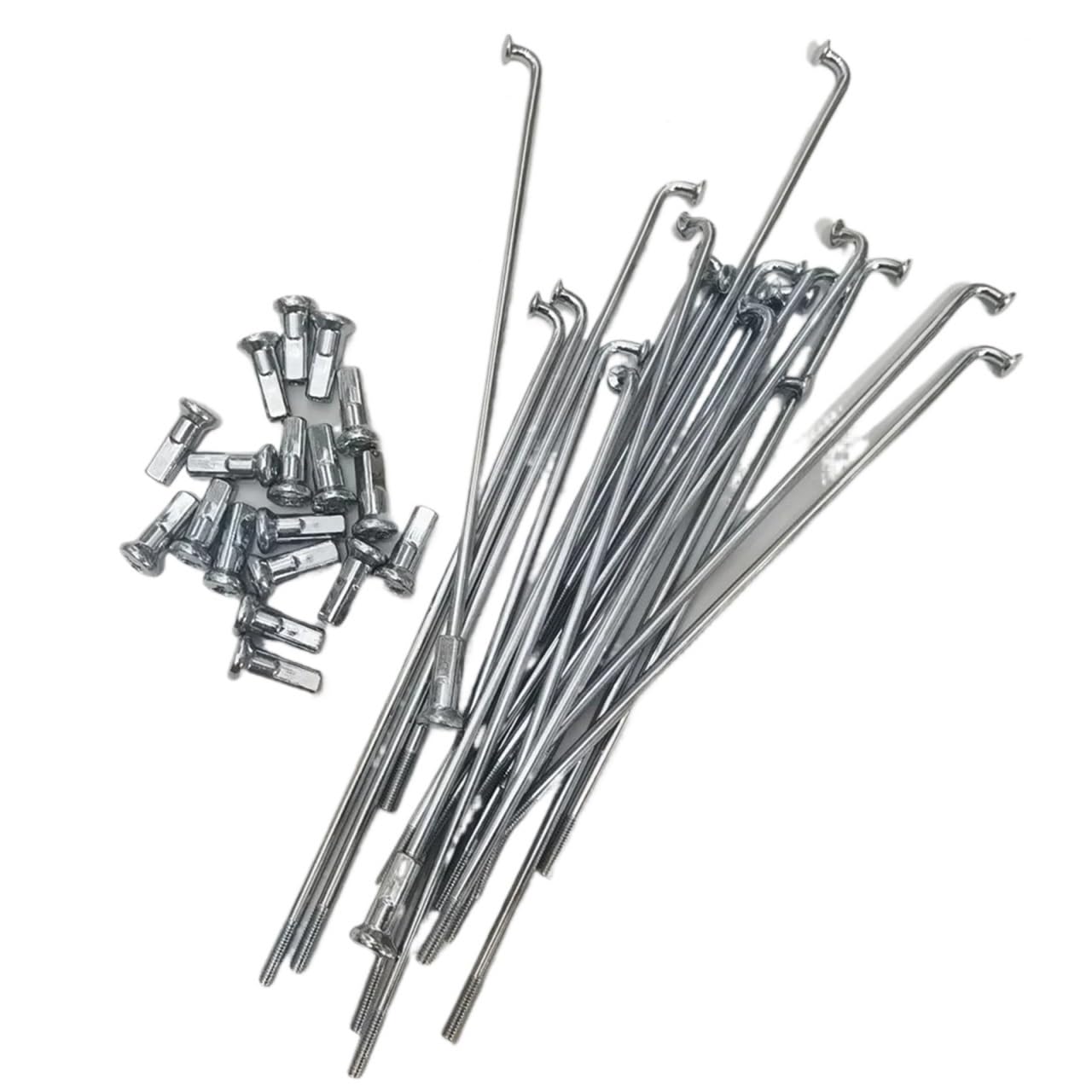 Raggi elettrici per biciclette e moto da 3,18 mm, con nippli – Gamma di lunghezza 55-305 mm, raggi in acciaio resistente per e-bike, scooter (105 mm)