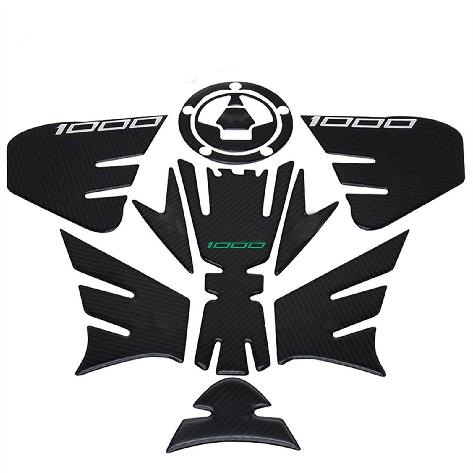 Autocollant réservoir K&awasaki Z1000 protection 3D réfléchissant 13-16