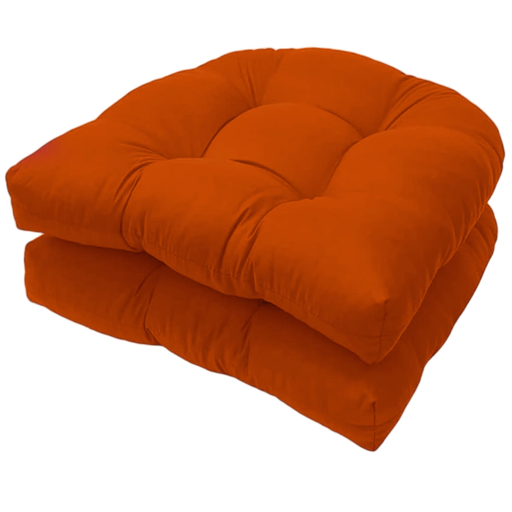 Coussins de chaise extérieure anti-taches orange pour en finir avec les sièges durs