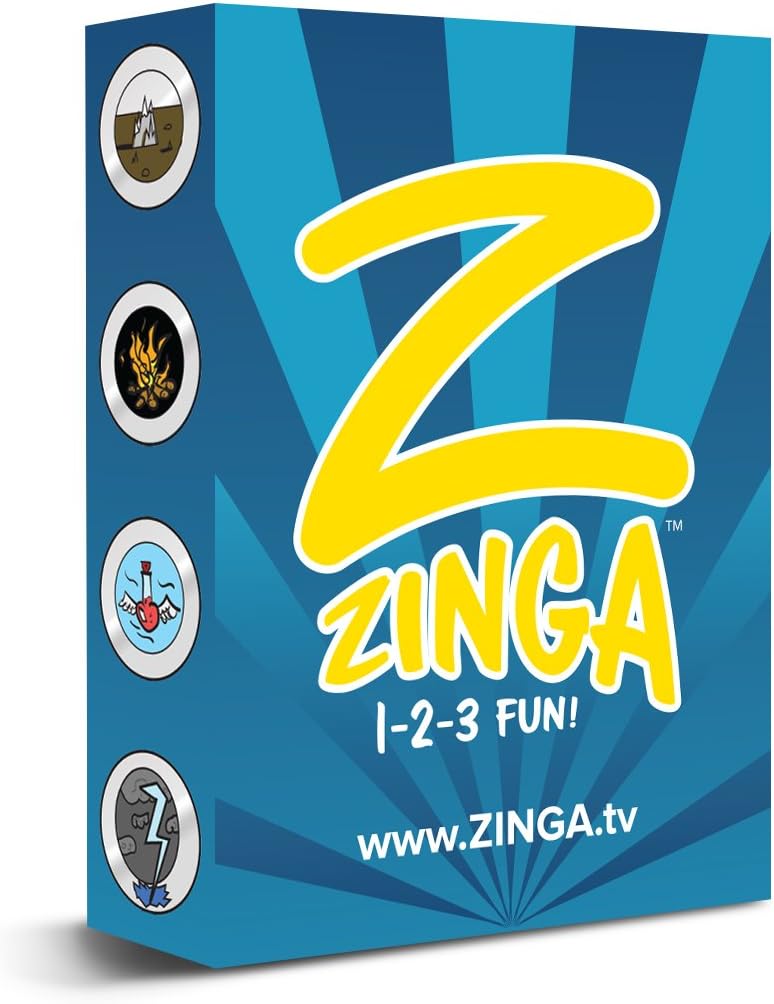 Zinga Cards | Card Game, Kids Gifts, Birthday Goody Bags, Travel Game for Kids | Family Fun Ages 4 and up