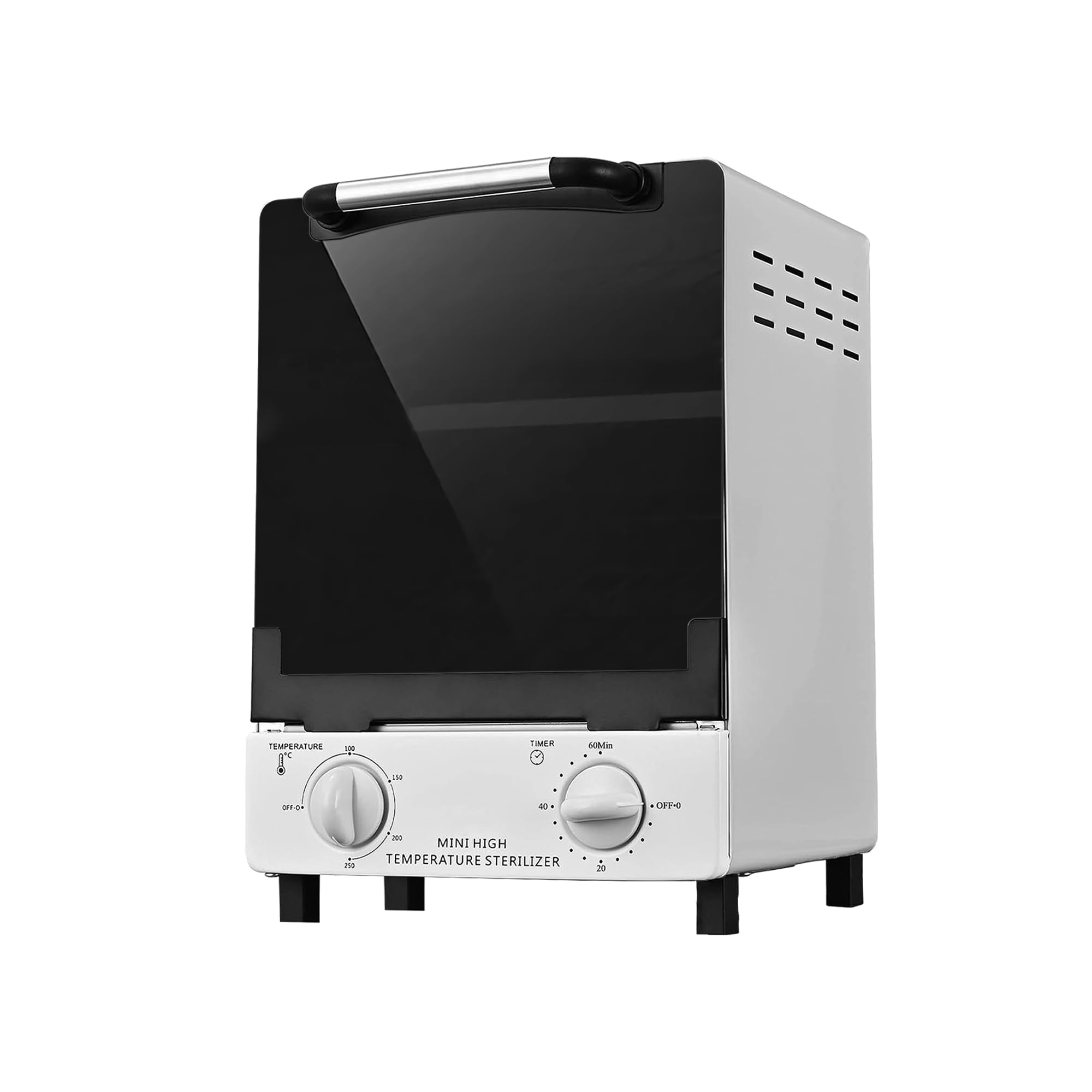 Sterilizzatore ad alta temperatura, sterilizzatore a calore secco di grande capacità da 10 litri, temperatura massima 250 ℃, con controllo della temperatura e timer, per salone di bellezza spa per