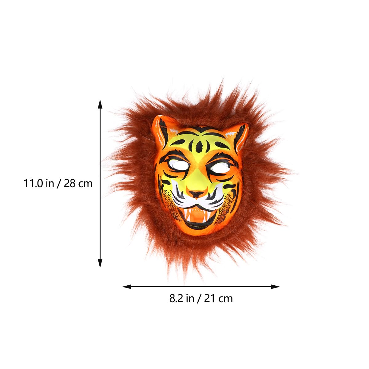 ibasenice 12pezzi Maschere Tiger Plush Per Adulti e Ragazzo Ragazza Accessori Per Costume Unisex Per Halloween e Feste Stile Casual