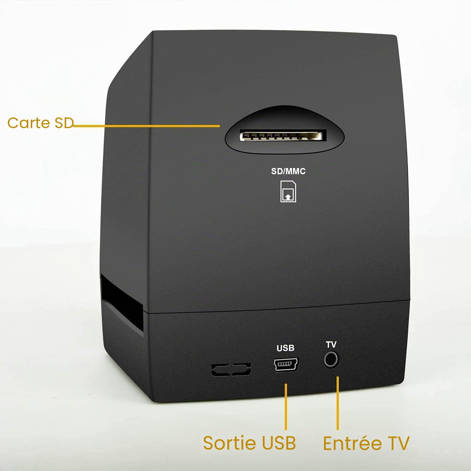 DIGITNOW! Scanner de Diapositives et Négatifs 35 mm, Convertisseur de Film 5MP/10MP JPEG avec Écran 2,4"