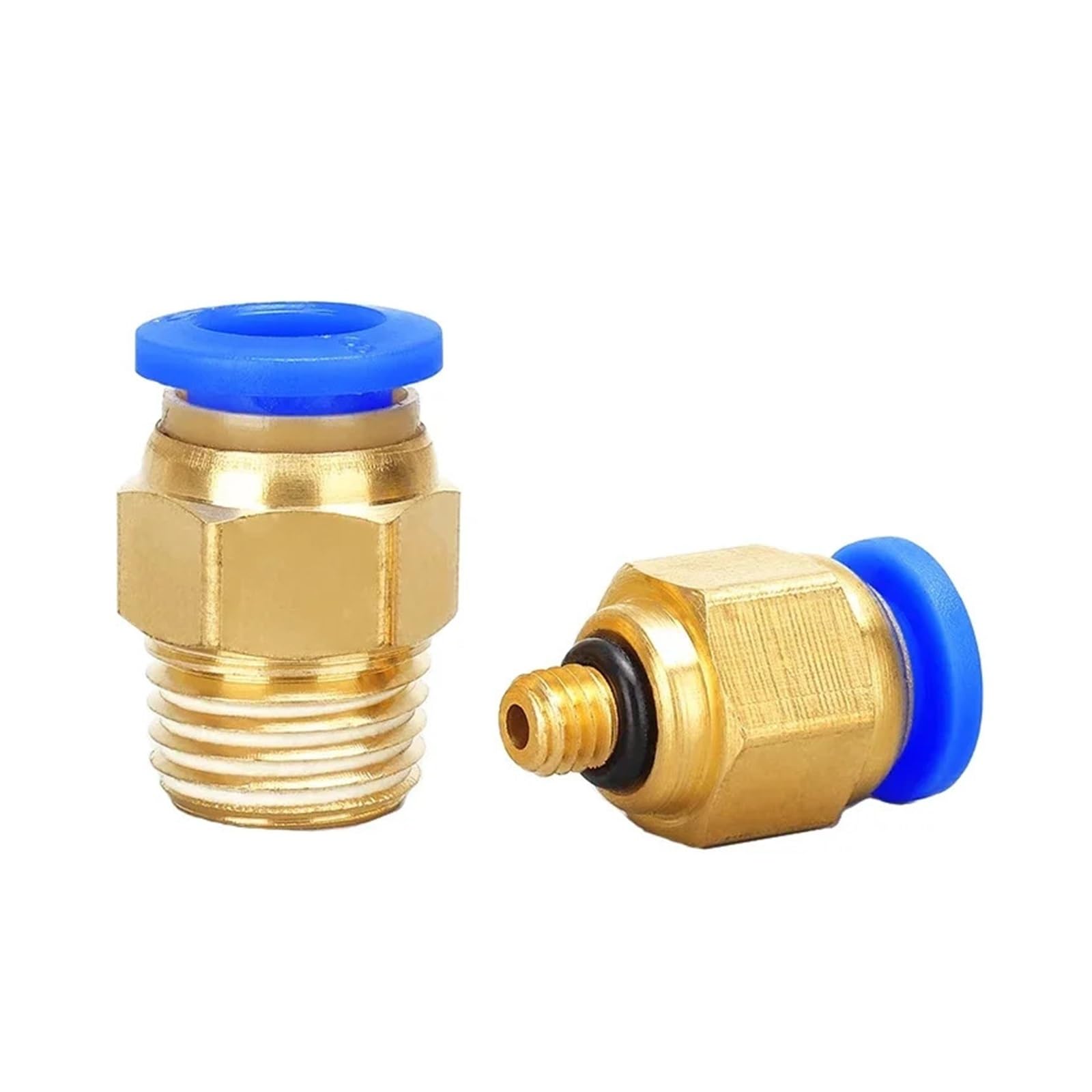 50PCS Pneumatische Luft Anschluss Fitting PC4mm 6mm 8mm 10mm 12mm Gewinde 1/8" 1/4" 3/8" 1/2 schlauch Armaturen Rohr(PC8-01)
