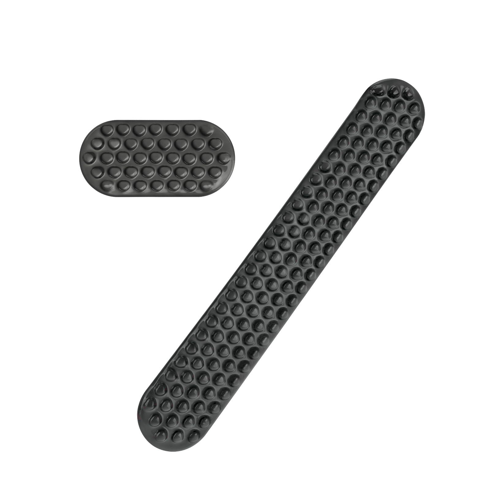 MOSISO Supporto Poggiapolsi Gel per Set Tastiera Mouse Ergonomici Massaggio, Base Antiscivolo Sollievo Dolore&Tappetino Digitare Gel Morbido Rinfrescante per Computer Casa Ufficio, Nero