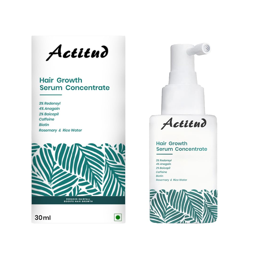 Actitud Advanced Hair Growth Serum for Hair Fall Control & Hair Growth, 3% Redensyl, 4% Anagain, 2% Baicapil, Caffeine