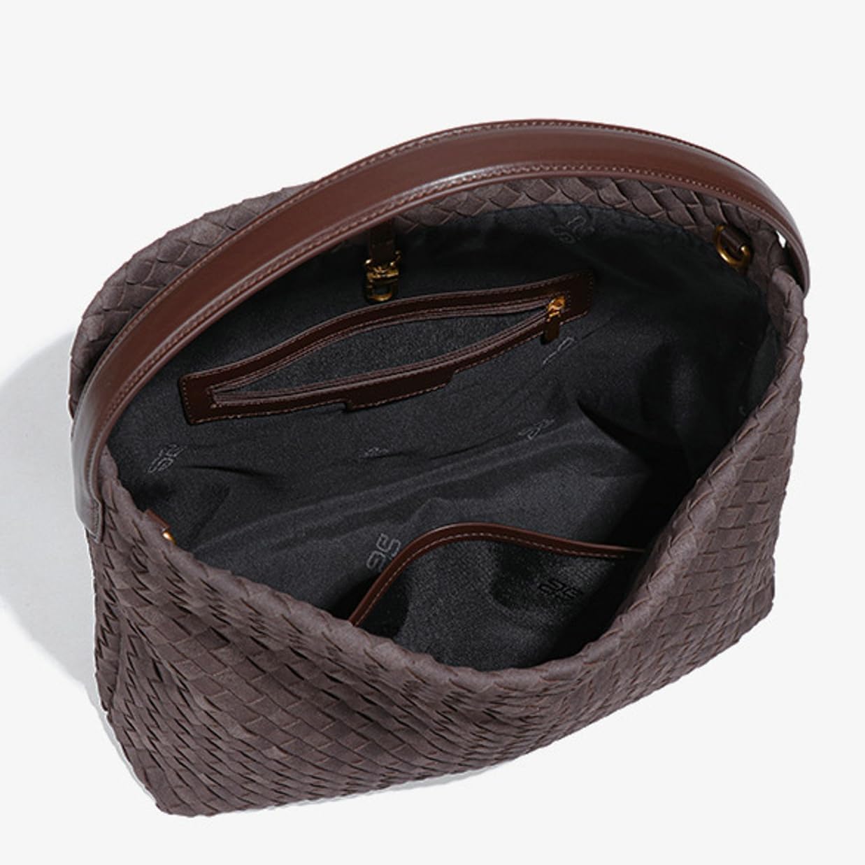 Slouchy Suede Woven Hobo Bags Women Trendy Suede Purse Crossbody Crescent Shoulder Satchel Bag Top Handle Tote Handbag | Slouchy, Woven, Trendy, Suede Purse, Crescent - Image 6