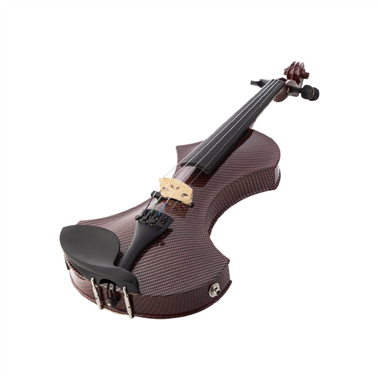 Violini per Studenti Strumento Musicale Professionale Per Violino Elettrico Rosso Scuro 4/4 Con Sistema Di Pickup Attivo In Ebano Professionale Violino