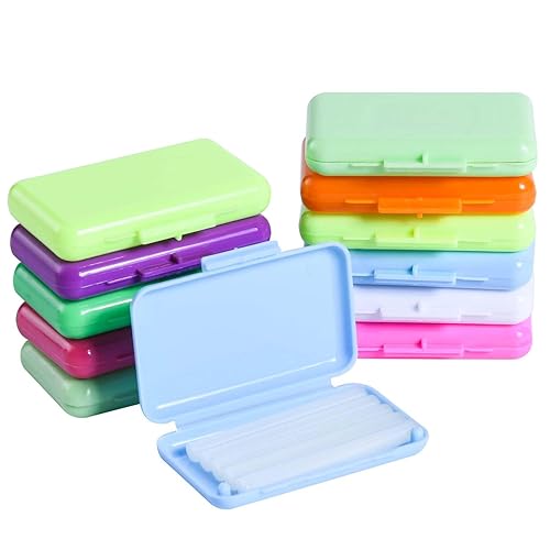 KISEER Paquete de 12 cera de ortodoncia colorida para el cuidado dental para usuarios de aparatos ortopédicos