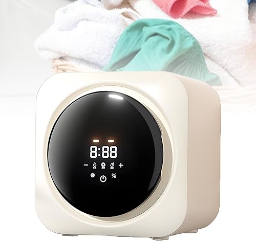 Underwear Washing Machine, 3.5L Fully Automatic Mini Washing Sock, Portable Washing Machine and Touch Dryer, Compact Electric Wall Washer with Spin