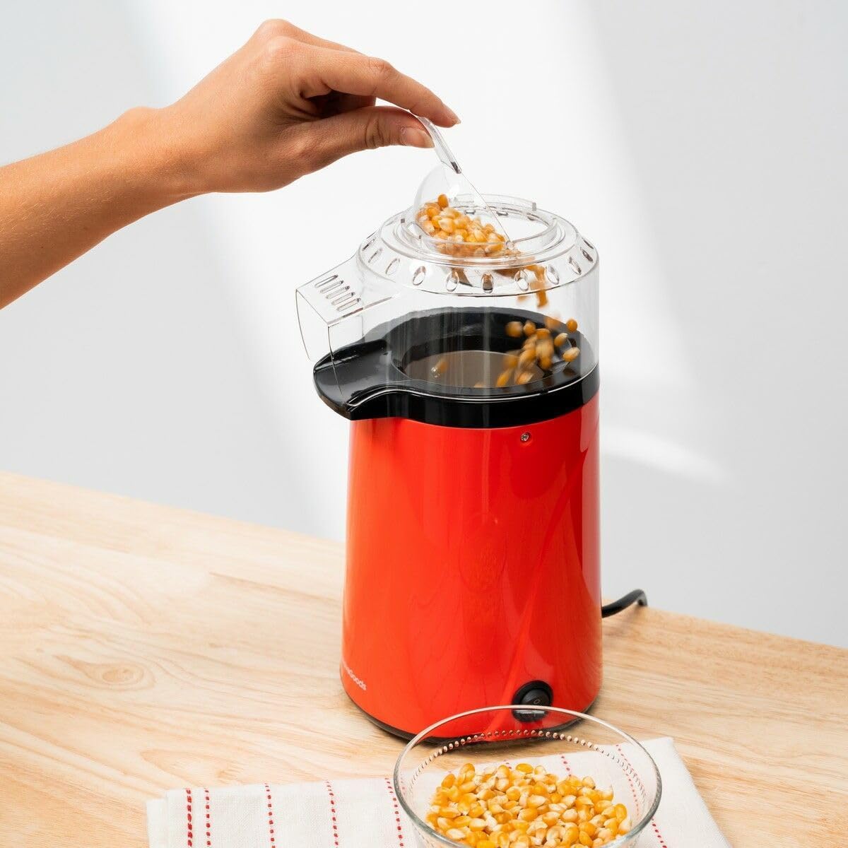 Maszyna do popcornu dla dzieci domowa, mini maszyna do dmuchanej kukurydzy, świeża, zdrowa maszyna do popcornu