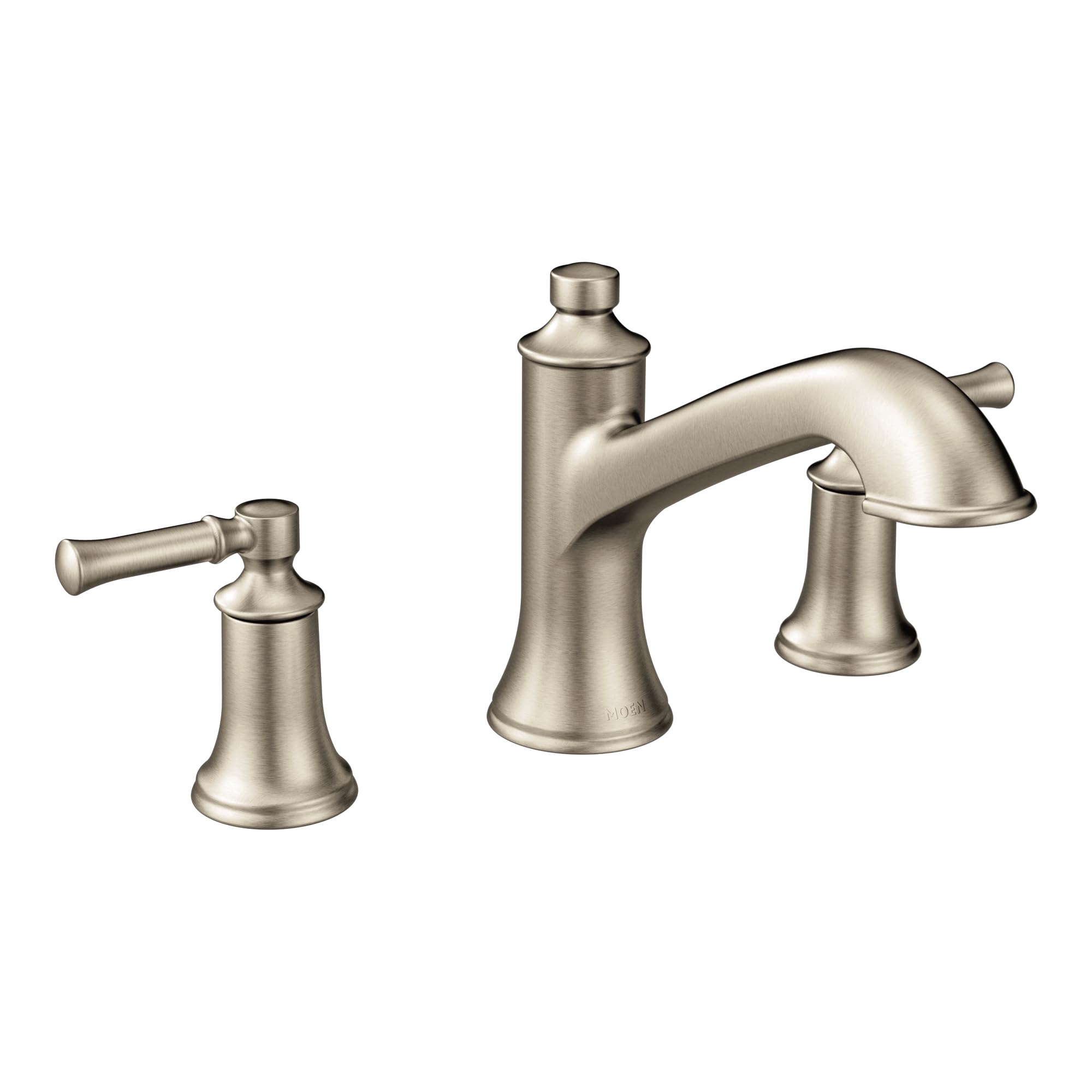 Moen T683BN Dartmoor two-handle high arc roman tub faucet, Brushed