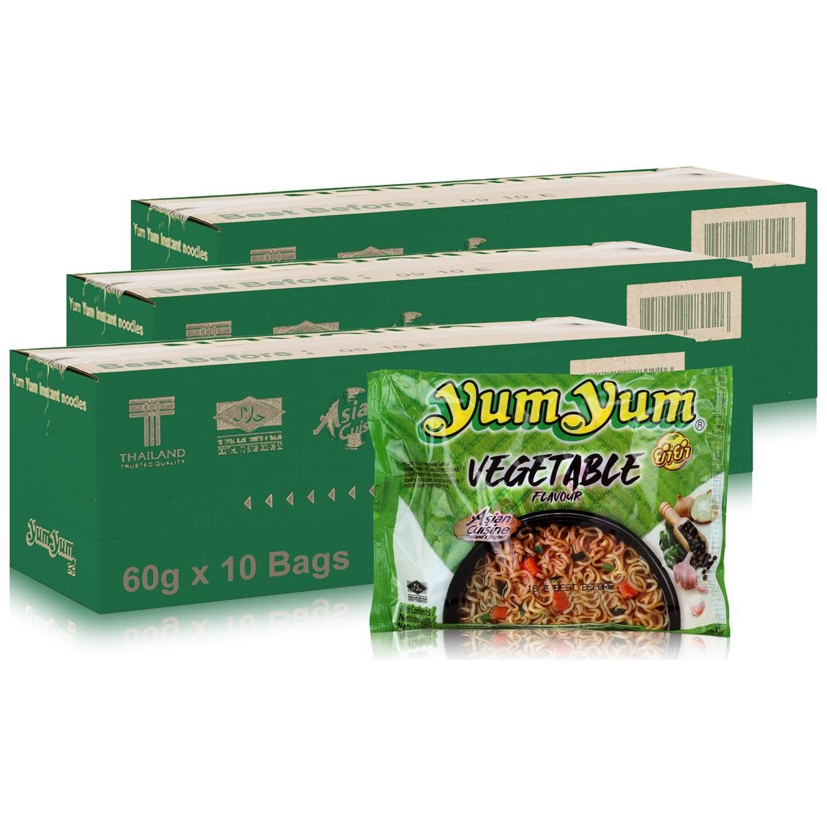 YUM YUM Sopa de fideos vegetariana 30x60g